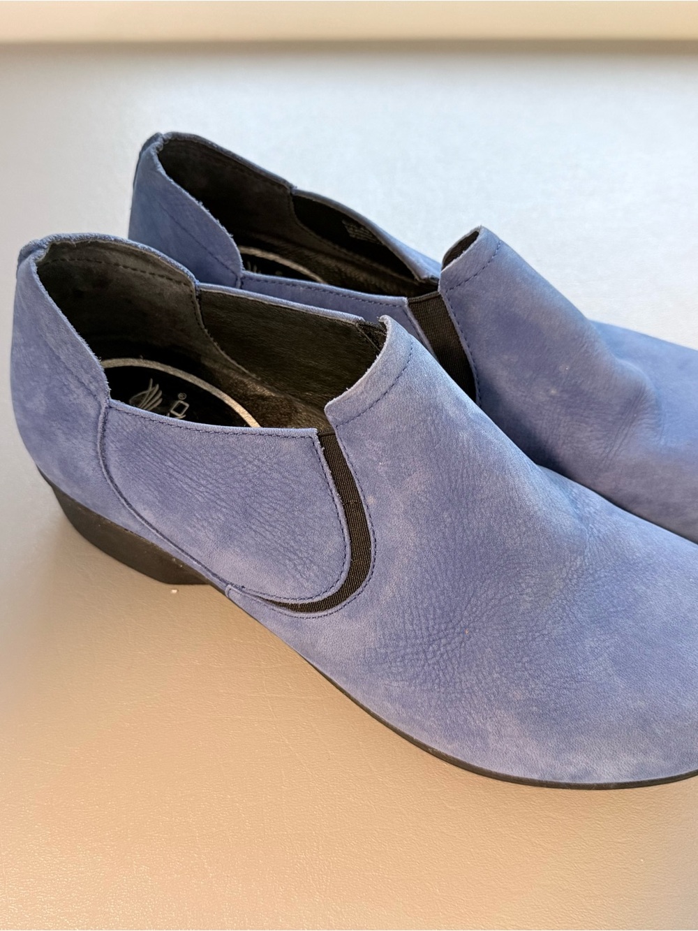 Dansko Blue Suede Slip-On Shoes